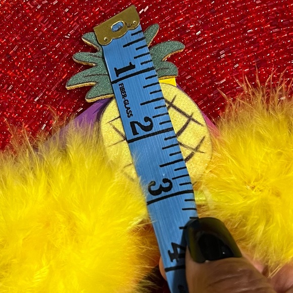 New Set of Two Pineapple & Peaches Ribbon Wrapped Headbands - Picture 6 of 12